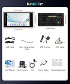 5Ghz WiFi 2G+64G Radio for Toyota 4Runner 2003-2009,for Tundra 2003-2006,for Sequoia 2003-2007 Car Stereo,Wireless CarPlay Android Auto,DSP EQ,7‘’ HD IPS Touchscreen, 26UIs GPS Bluetooth Bakcup Camera