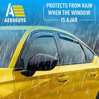 Extra Durable Window Deflectors in-Channel Window Visors Rain Guards Fit for Honda Civic 2022-2026 Hatchback, Sun Visors, Wind Vent for Shades, Exterior Car Accessories - 4pcs. AG0766