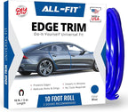 Car Door Edge Protector – Universal DIY Edge Trim to Prevent Scratches & Dings – Flexible Adhesive Molding Trim for Cars, Trucks & SUVs (10 Ft - Blue)