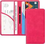 CoBak Car Registration and Insurance Holder - Vehicle Glove Box Car Organizer,Auto Truck Comparment Accessories Case with Magnetic Closure for Driver License,Cards