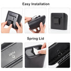 2 Packs Mini Car Trash Can Bin with Lid and 150pcs Trash Bags,Car Trash Can Bin,Car Garbage Trash Can Storage for Front Back Seat Accessories (2)… (1)