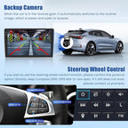 5Ghz WiFi [4G+128G] Android 15 Car Radio for Jeep Compass Patriot 2010-2016 Car Stereo with Wireless Carplay/Android Auto, 10 Inch HD Touchscreen with GPS Bluetooth FM/RDS EQ SWC Backup Camera MIC