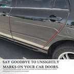 16.4Ft Car Door Edge Guards, Car Door Protector, Anti-Collision Automotive Entry Trim Molding Guard, No Glue Auto Exterior Edge Trim Protective Strip for Most Vehicles (Black, 5M)