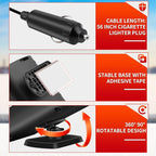 12V 150W Portable Car Heater, 2 in 1 Heating & Cooling Fan, Windscreen Defogger & Window Defroster,Fast Heating Car Heater with Cigarette Lighter, with 360° Rotatable Base, for Car Truck Rv Trailer