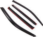 Outside Mount Window Vent Visors Rain Guards Compatible with Lexus GX460 2010-2016 | Side Window Wind Deflectors Rain Shields | Smoke Tinted, 4 Pcs Set, DGWV-847