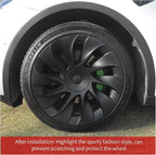 Wheel Cover for Tesla Model Y(2020-2024) 4PCS Hubcaps for Tesla Wheel Cover Model Y(2020-2024) 20inch Rim Full Cover Hubcaps Accessories (Cyclon Style, 20 inch)