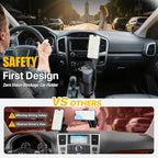 Car Phone Mount with Cup Holder Expander - Upgraded Anti-Shake 2-in-1 Cup Phone Holder for SUVS Trucks with Adjustable Aluminium Alloy Long Neck, fit for iPhone Samsung Galaxy (Black)