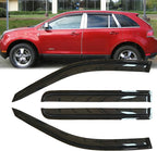 4pcs Original Shatterproof Side Window Wind Deflectors for Edge/MKX 07-15,Outside Mount Rain Guard Sets,Window Visors for Cars,Vent Deflector for 2007-2014 Ford Edge 2007-2015 Lincoln MKX 94141
