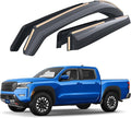 Goodyear Shatterproof in-Channel Window Deflectors for Nissan Frontier 2022-2026 Crew Cab, Rain Guards, Window Visors for Cars, Vent Deflector, Car Accessories, 4 pcs. - GY007960