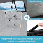 Dog Car Seat Covers for Back Seat with 2 Seat Belts, Waterproof Dog Car Hammock with Mesh Window Durable Scratch Proof Nonslip Pet Carseat Covers Universal Fit Protector for Cars, Trucks & SUVs