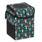 Mushroom Car Trash Can, Waterproof Portable Mini Garbage Bin, Lightweight No-Install Waste Basket for Car Office Home, Cute Multifunctional Car Interior Accessory