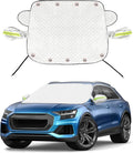 Magnetic Car Windshield Cover for Ice and Snow 4 Layers Automotive Windshield Snow Covers 9 Magnetic Anti Frost Guard for Most Cars SUVs Trucks Pickup (65"x50")