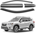 GrandWheel Window Deflectors Smoke Tinted Tape-On Side Window Vent Visor Deflectors Rain Guards Compatible with Subaru Forester 2019-2024 Limited, Touring - 6pcs. GW0328