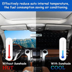 Windshield Snow Cover Fit for Toyota Tundra 2007-2021, Front Windshield Cover for Ice and Snow, Auto Extra Thick Windshield Ice Cover Protects Windshield from Rain, Sun, Frost