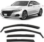 in-Channel Incredibly Durable Rain Guards for Honda Accord 2018-2022, Original Window Deflectors, Vent Window Visors, Vent Deflector, 4 pcs. - 618410