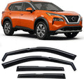 in-Channel Rain Guards Compatible with Nissan Rogue 2021 2022 2023 2024 2025 2026, Extra Durable Side Window Deflectors 2021-2026 Rogue Wind Deflectors Rain Guard Black 4 PCS