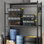 80Qt Large Stackable Storage Bins with Lids & Trays, Clear Plastic Latching Boxes Organizers with Dividers Portable Containers for Arts & Crafts,Home & Car Trunk Organization,Clear Grey,2Pack