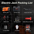 Electric Car Jack Kit with Hydraulic Lift 5-Ton, Tire Inflator Heavy-Duty 12V Floor Jack for Sedans,SUVs,MPVs & Trucks.Ideal for Tire Changes & Garage Repairs (Without Wrench)