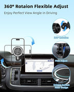 PZK Car Phone Mount for 2021 2022 2023 2024 Chevy Tahoe/Suburban/GMC Yukon | 10.2-inch Screen Magnetic 15W Fast Wireless Charger Car Phone Holder LT/Z71/RST/High Country 360° Rotation Hands-Free
