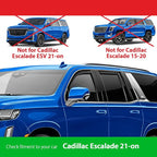 Goodyear Shatterproof in-Channel Window Deflectors for Cadillac Escalade 2021-2026, Rain Guards, Window Visors for Cars, Vent Deflector, Car Accessories, 4 pcs - GY008068