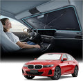 Windshield Sun Shade Umbrella for BMW - [Vinyl Coating Heat Shield] Protect Car from Sun Rays & Heat Damage Keep Cool and Protect Interior CX01-N2-T-BMW