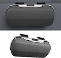 Sunglasses Holder for Car Sun Visor, Protective Automotive Eyeglasses Storage Case Hanger, Car Sunglass Holder Suitable for Truck and Sedan to Place Sunglass (Gray)