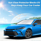 Sun Shade for 2007-2017 Toyota Camry Accessories, Foldable Front Window Shield for Camry LE XLE Hybrid SE XSE Sedan 240T Windshield Sun Visor Protector Fully Covered to Keep Car Cool