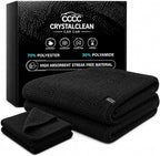 Crystal Clean 1300GSM Car Drying Towel - XL (24x36) Microfiber Towels for Cars with Double Twisted Loop, Professional Detailing Towel for Car Detailers - Quick Dry, Paint Safe & Swirl-Free