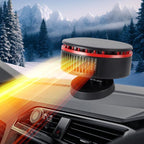12V Car Heater,Portable Heater for Car,Car Heater Defroster Windshield Defogger Automobile Windscreen Heater Plug in Cigarette Lighter 360 Degree Rotary for 12V Car (Red&Black)