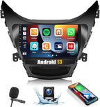 1G+32G Android Car Stereo Radio for Hyundai Elantra 2011 2012 2013 with Wireless Apple Carplay Android Auto Bluetooth 9 inch Touchscreen with GPS Navigation WiFi HiFi FM RDS Backup Camera MIC