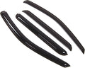 WD2-271 Dark Smoke 4 Pcs Set Window Visor (Outside Mount) Deflector Rain Guard Compatible with 2005-2010 Jeep Grand Cherokee
