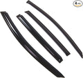 Outside Mount Window Vent Visors Rain Guards Compatible with Chevy Sonic Hatchback 2012-2016 | Side Window Wind Deflectors Rain Shields | Smoke Tinted, 4 Pcs Set, DGWV-759