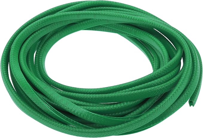 Universal Car Door Edge Protective Sealing Strip U-Type Door Scratch Protection Guard, 26.25ft 8m, Anti-scratch Collision, PVC Iron, Green