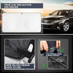 Windshield Sun Shades Custom Fit for Toyota Camry 2007-2017- Sunshade for Front Window Cover - Double Layer Heat Shield Sun Visor Cool Car Accessory