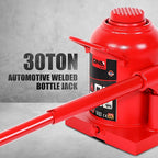 30 tons / 60000 lbs Lifting Automotive Welded Hydraulic Bottle Jack for Repair Vehicle, Pickup, Truck, w/Manual Handle, Red,TOOLS-00364