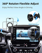 PZK Car Phone Mount for 2019-2026 Toyota Corolla/Corolla Cross 2022-2026 | Corolla Hatchback Accessories 8-inch Screen Magnetic Phone Holder with Magsafe 360° Rotation Hands-Free Not Block Vent