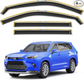 in-Channel Window Rain Guards Fit for Toyota Grand Highlander 2024 2025 2026,Extra Durable Rain Guards Visors Vent Visors Window Deflector Vent Shades Car Accessories -4 pcs