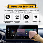 Car Screen Cleaner, Car Accessories Car Screen Wipes, Microfiber Auto Screen Cleaning Pad, Touch Screen Cleaner for Car, Fit for Car Dashboard LCD Display Interior Car Accessories(Pink gray)