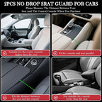 Car Seat Gap Filler Set of 2, Upgraded Car Side Seat Gap Fillers with Organizer, Cup Holder & Hook Function, Inserts Between Front Seats Console Catcher 4in1 Gap Stopper Fill Plug Storage Box (Black)