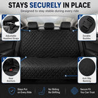 fidozen Waterproof Dog Car Seat Cover for Back Seat: Suitable for Small and Large Dogs, Hammock and Pet Protector, Backseat seat Cover (Full Bench, Extra Large(64" W))