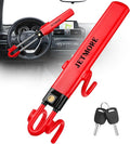 Car Steering Wheel Lock Anti-Theft Device, Wheel Locks for Cars, Dual Hooks, Car Lock Steering Wheel, Car Anti-Theft Device, Saw-Resistant Alloy Steel, for Cars, SUVs & Trucks