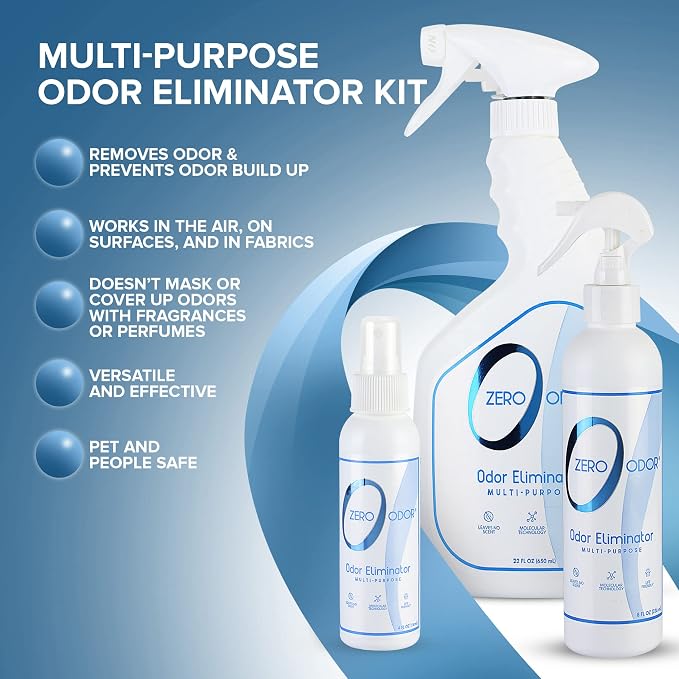 Multi-Purpose Strong Odor Eliminator for Home, Office, Car, Bathroom, Hotel, Room Deodorizer, and Odor Neutralizer, (Kit)