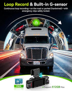 N6 PRO STARVIS 2 4K 4-Channel Dash Cam, 360° All-Around View (4K+1080Px3), Front Rear and Dual Inside Car Camera, 5GHz WiFi, GPS, 8-IR Lamps Night Vision, Free 128GB Card, 24/7 Parking Mode