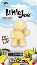 Little Joe 96412 Pina Colada Scent Car Air Freshener Vent Clip, Fights Odors for up to 45 Days, Long-Lasting Freshness, Cute Car Odor Eliminator, Pack of 1