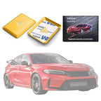 Polodunn Accessories for 11th Gen Honda Civic 2022-2025, for CRV/HRV/Accord 2023 2024 2025, Emergency Flashers Trim Caps Hazard Warning Light Push Button Cover (Gold)