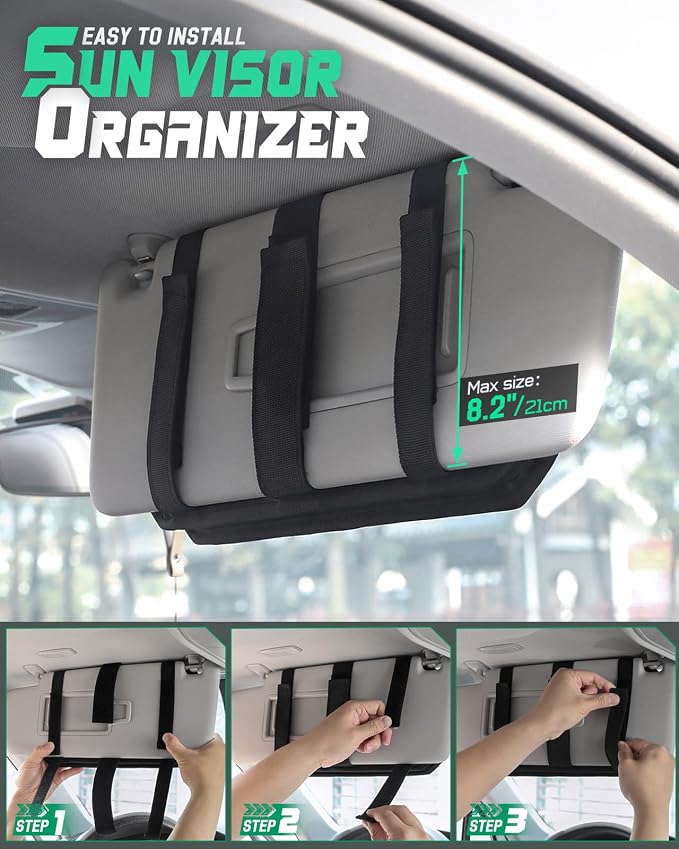 Tactical Car Sun Visor Organizer, Fit Cars Trucks SUV Jeeps Patrols | Tactical Car Sun Visor Organizer, Fit Cars Trucks Suv Jeeps Patrols