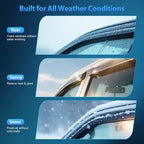 Tape-On Window Visors for Honda Accord 2003 2004 2005 2006 2007, Outside Mount Rain Guards Vent Visors Window Deflectors, Smoke Tint, 4PCS