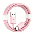 10FT Long Cute Pink iPhone 17/16 Car Carplay Cable for iPhone 17E/16E, 15/16/17 Pro Max 15 16 Plus Cable, USB A to USB C for iPad 10th Gen iPad Pro, Air 5th 4th Mini 6th Replacement Cord