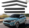 Window Visors Rain Guards for 2021 2022 2023 2024 2025 2026 Kia Seltos, Out-Channel Window Vent Wind Deflectors Visors Shades for 21-26 Seltos LX S EX S SX Turbo X-Line