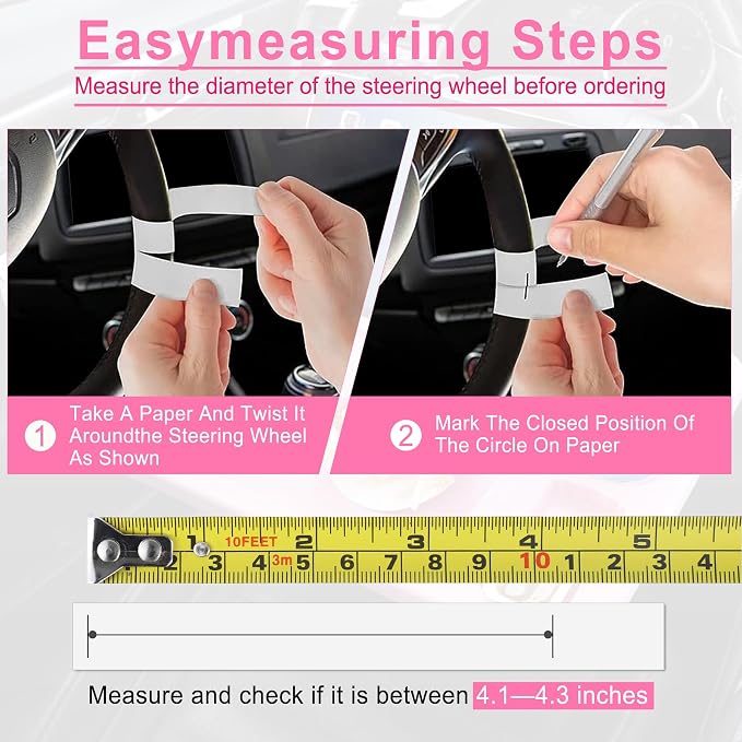 4 in 1 Car Steering Wheel Desk for Laptop,Versatile Upgraded Car Seat Tray,Spacious Steering Wheel Table with Tablet Holder and Dual Sauce Racks,Steering Wheel Under Table Console (Large+Pink)